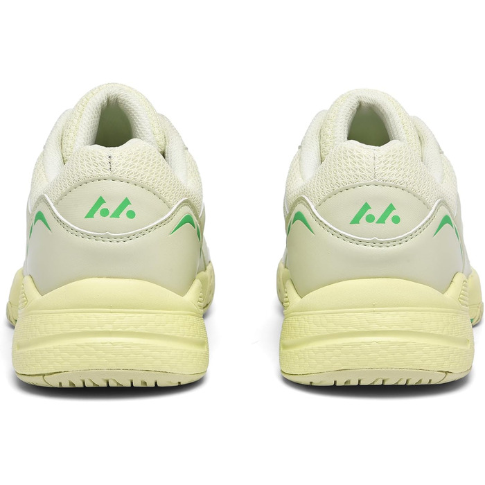 Жіночі тенісні кросівки P601 - неслизькі, з амортизацією, стабілізуючі, дихаючі, біло-фіолетові (40.5 EU, лимонно-жовті)