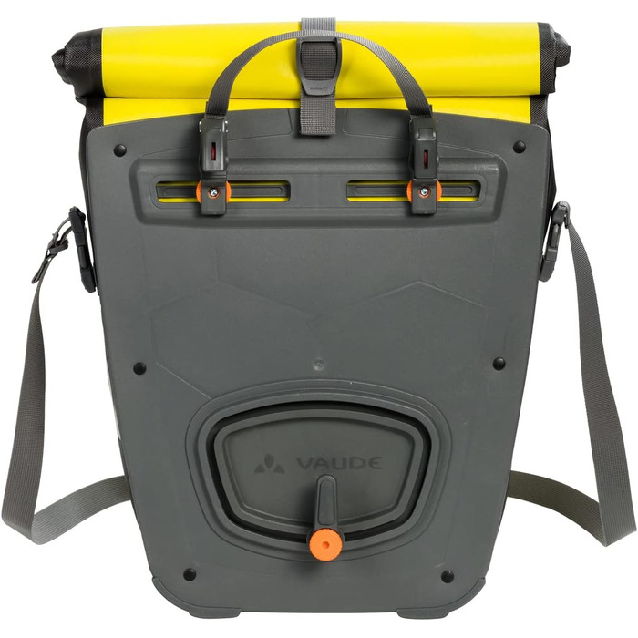 Велосипедні сумки на багажник VAUDE Aqua Back 2x24L, водонепроникні задні велосумки, просте кріплення, жовтий колір, універсальний розмір, Німеччина