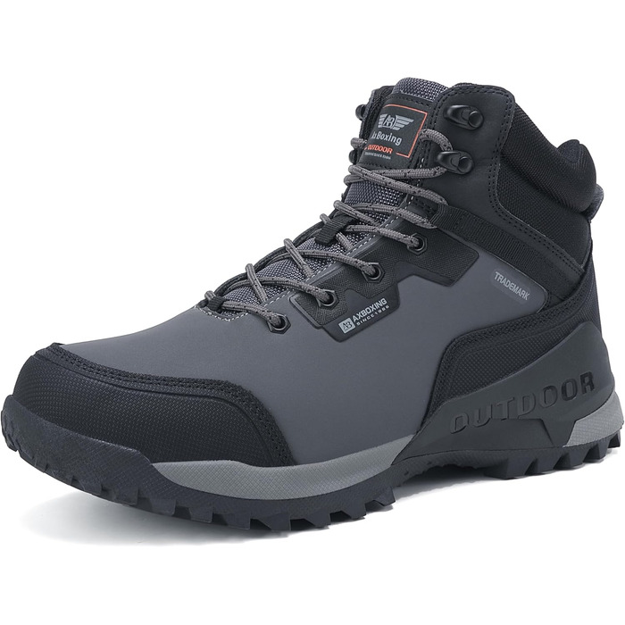 Черевики зимові чоловічі ARRIGO BELLO - зимові чоботи, чоботи для снігу, теплі, утеплені, робочі, для роботи, для хайкінгу, розміри 41-46 (Сірий3372, 43 EU)