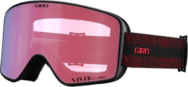 Лижна маска Giro Cruz для дорослих, червона, багатоколірна, лінзи Vivid Ember/Infrared