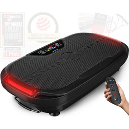 Вібраційна платформа Sportstech VP275 для дому, 3D фітнес-тренажер, LED-дисплей, антиковзка, керування через додаток