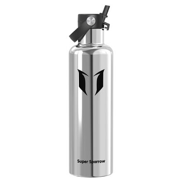 Термопляшка Super Sparrow з нержавіючої сталі 1.2л з соломинкою - FlipFlow, BPA-Free. Для спорту, подорожей, школи, активного відпочинку