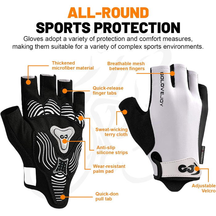 Флінтронік велоперчатки напівпальцеві для чоловіків, спортивні велоперчатки з антиковзаючою поверхнею та амортизацією, з 6 вставками, дихаючі велоперчатки для гірського велосипеда, шосе, фітнесу (M, Рожевий)