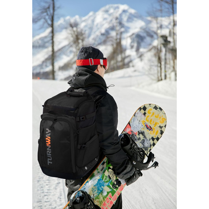 Чохол для лижних/сноубордистських черевиків TurnWay, універсальний, чорний