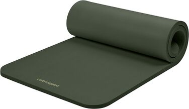 Йога-мат Retrospec Solana 2,5/1,27 см, нековзкий, з нейлоновим ременем, для чоловіків і жінок, 3 см (1 дюйм), колір дика ялина
