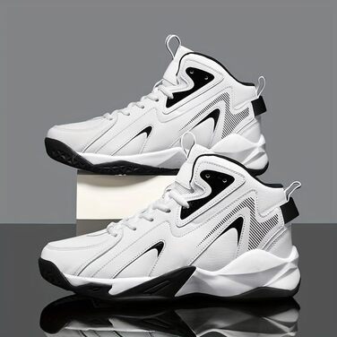 Чоловічі баскетбольні кросівки хай-топ великих розмірів, дихаючі, антиковзкі, амортизуючі для спортивних тренувань (Wei, 40)