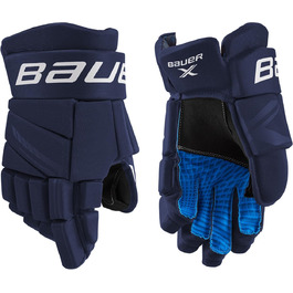 Хокейні рукавички Bauer S21 X Intermediate, чорні/білі, розмір 12