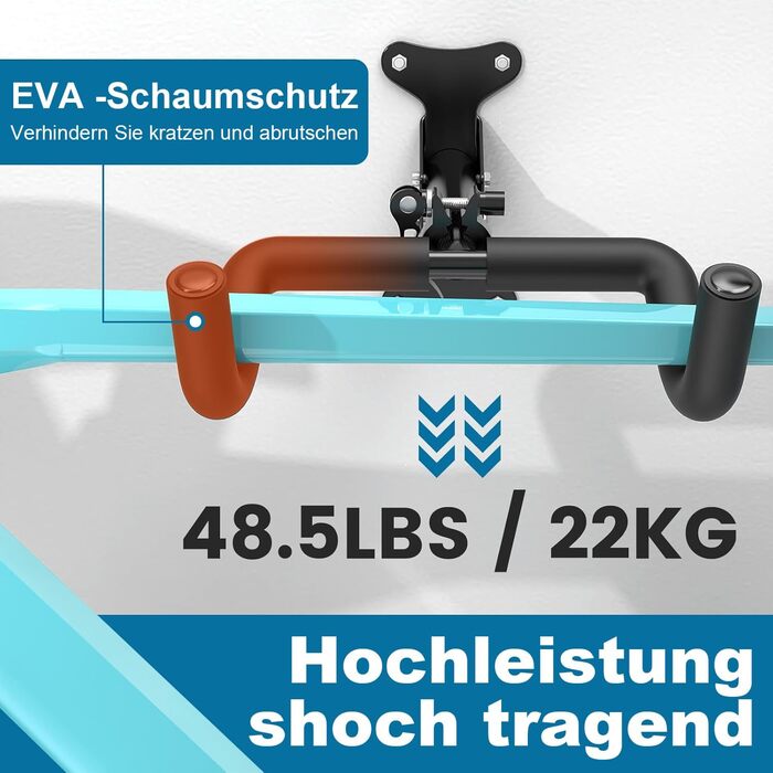 Кріплення для велосипеда на стіну, регульоване, 30 кг, для MTB та шосейних велосипедів