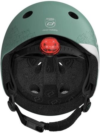 Дитячий шолом Scoot&Ride XXS, рефлективний, лісовий зелений