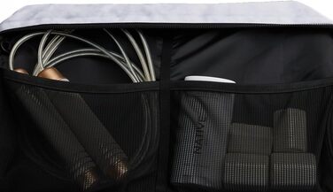 Спортивна сумка Vooray Burner 23 л з відділенням для взуття, біла з квітковим ретро-принтом, 39 см