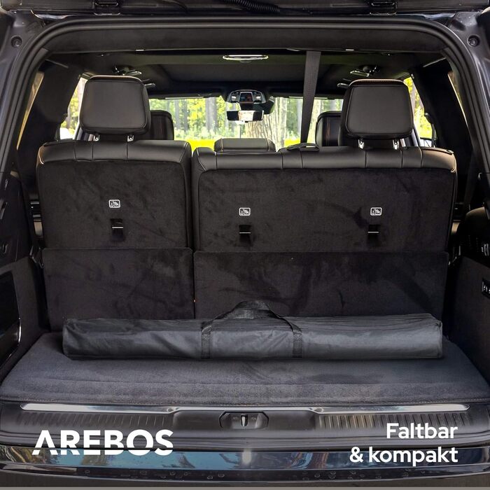 Стіл для кемпінгу Arebos, складний, регульована висота 47-69 см, 90x51.5 см, з сумкою, для відпочинку на природі, грилю, пікніка
