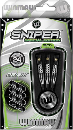 Дротики для дартсу WINMAU Sniper S.E. V1 90%, сталь, 24 г
