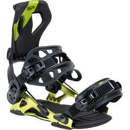 SP Core автоматичні кріплення для сноуборду Flow. Розміри для жінок та чоловіків, колір Gunmetal, фристайл та фрірайд Step On (XL 44-46 EU)