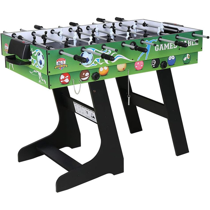 Складаний ігровий стіл 4 в 1: більярд, кікер, хокей на повітрі, тенісний стіл