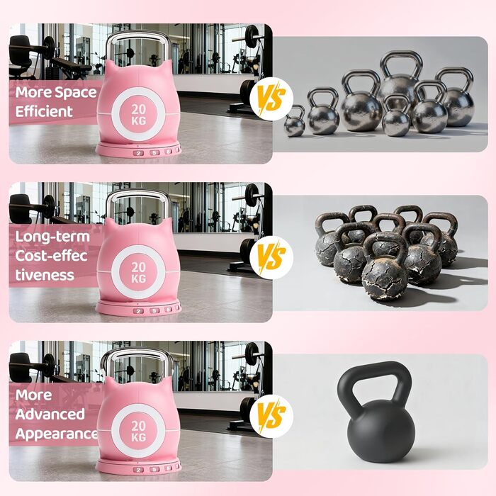 Регульована гриф-гантель 7-в-1 для домашнього спортзалу Kettlebell - набір гантелей для фітнесу вдома