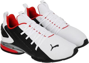 Кросівки PUMA IonLaufschuh (40 EU) біло-чорно-червоні