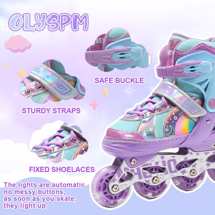 Роликові ковзани для дітей (дівчаток та хлопчиків), дизайн 