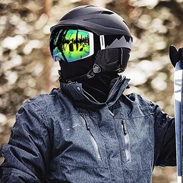OutdoorMaster PRO: Скі-маска унісекс з змінними лінзами | Захист від сонця, проти запотівання | Для тих, хто носить окуляри