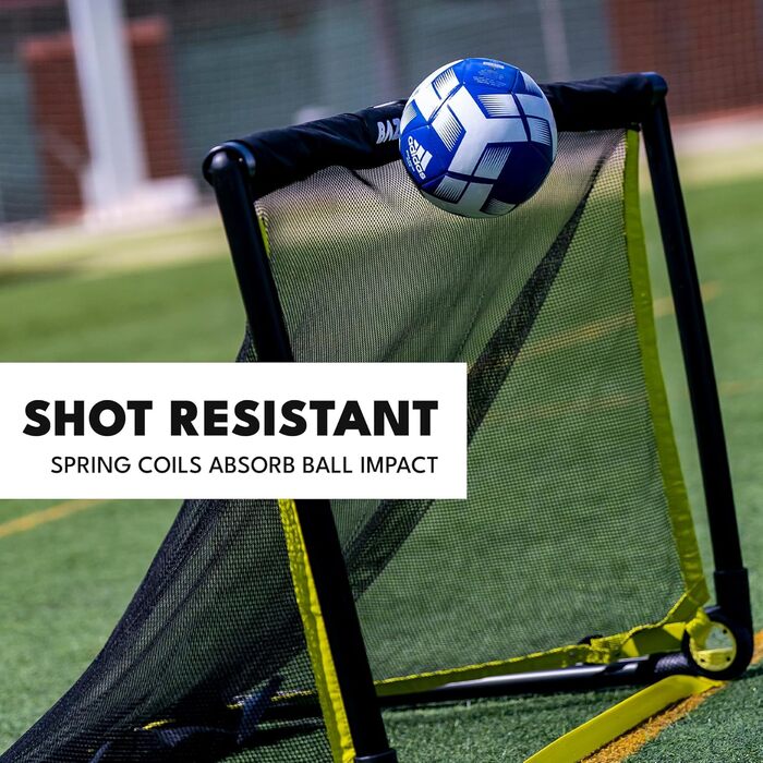 BazookaGoal Оригінальні розкладні ворота для футболу - Mini Pop-Up Tor для дітей та дорослих, 1,20 x 0,75 м, чорний