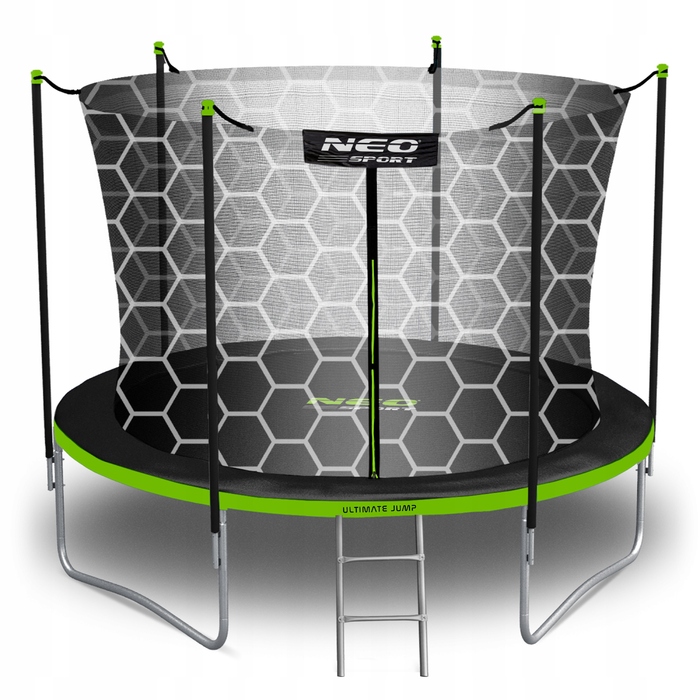 Садовий батут Neo-Sport 10ft/312см із внутрішньою сіткою та драбиною