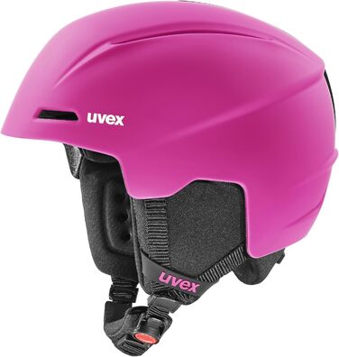 Дитячий лижний шолом uvex viti, рожевий матовий, розмір 51-55 см, легкий, з індивідуальним регулюванням і вентиляцією