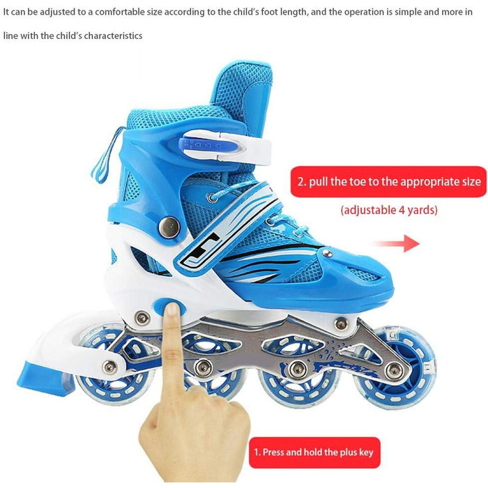 Інлайневі ролики HWGING 2-в-1, регульовані ролики для дітей, підходять для хлопчиків та дівчаток, початківців, жінок та чоловіків