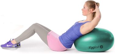 Гімнастичний м'яч PEZZI Eggball MAXAFE 45 см, зелений, сидячий м'яч для фітнесу