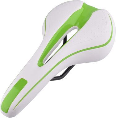 Сідло для гірського велосипеда Robuster, біло-зелене