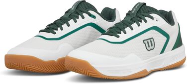 Тенісні кросівки Wilson Courtglide для чоловіків (44 EU, X-широкі, білий/сирамуд/гума)