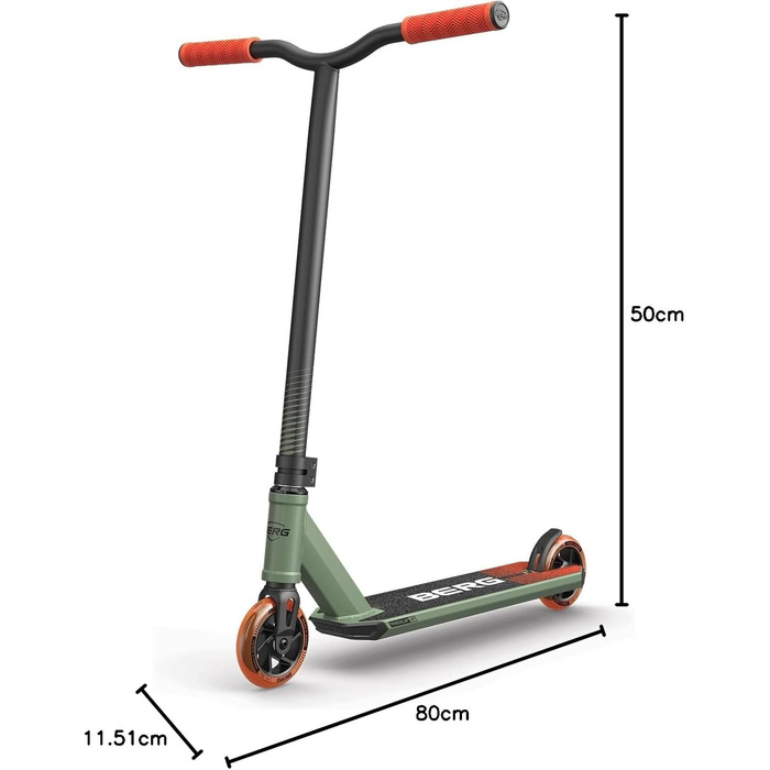 Скутер для трюків BERG Proxus X1: легкий, стабільний, з IHC компресією, ABEC 9, для дітей