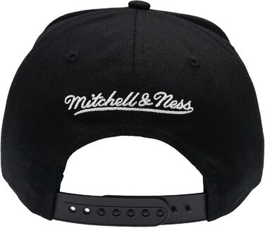 Кепка Mitchell & Ness NBA Flat Visor Snapback з регулюванням, унісекс, чорна, Brooklyn Nets, 3D-логотип