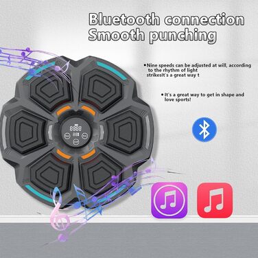 Музична Bluetooth боксерська машина для тренувань, електронна розумна настінна груша для ударів