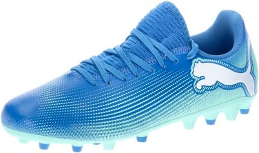 Дитячі футбольні черевики PUMA Unisex, розмір 32.5 EU, кольори Hyperlink Blue/Mint/Puma White