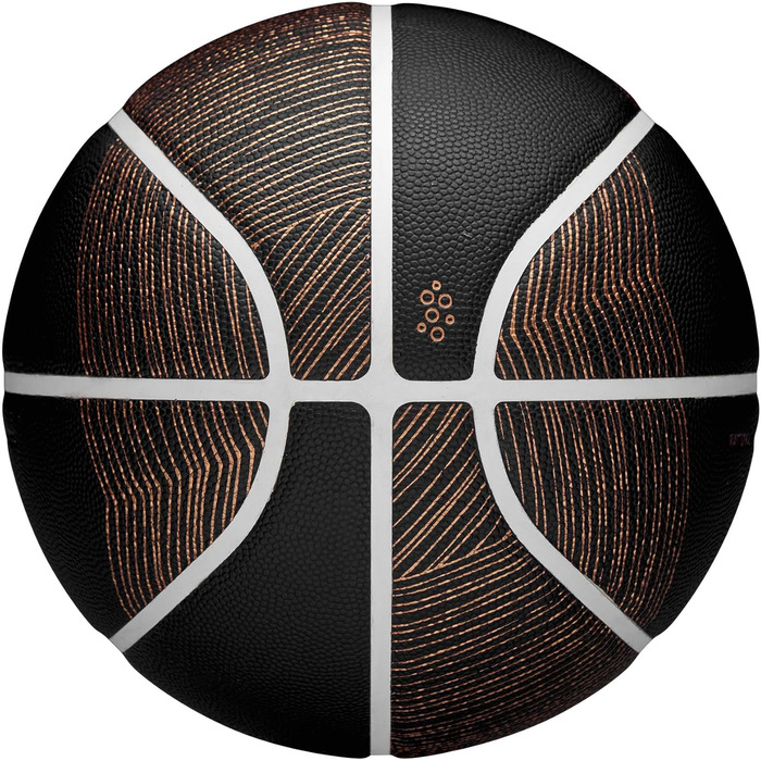 М'яч для баскетболу Wilson NBA Champagne Series, розмір 7, чорний/коричневий