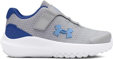 Кросівки для хлопчиків Under Armour Binf Surge 4 AC (23.5 EU, сірий, синій, блакитний)