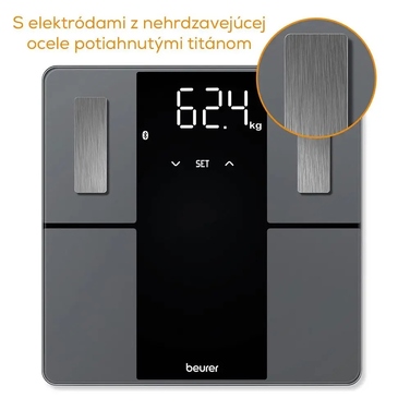Ваги для ванної Beurer BF 500 — аналіз складу тіла з LCD-екраном