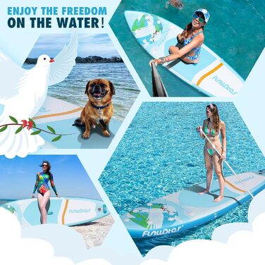 Надувний SUP-борд FunWater 10' & 11' з аксесуарами для дорослих, будь-якого рівня підготовки