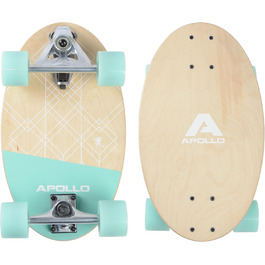 Скейтборд Apollo Barrel Board Savaii – компактний круїзер для міста, міні-лонгборд для дітей і дорослих, ідеальний для початківців, зручний для ком'ютерів