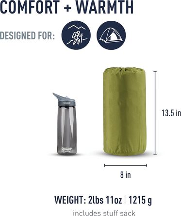 Каремат самонадувний Sea to Summit Camp L (200x63x3.8 см) для кемпінгу та хайкінгу