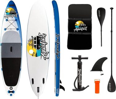 Надувна SUP-дошка AQUALUST 12'0 для сапсерфінгу та каякінгу, 365x81 см, з веслом