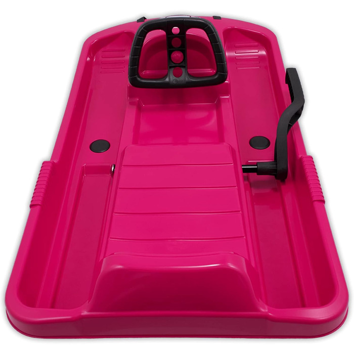 Дитячі санки з кермом KHW Snow Fox Pink, пластик, TÜV, Німеччина