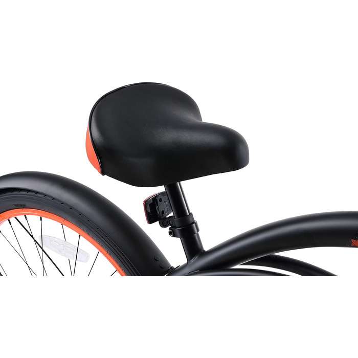 Дитяче велосипед BIKESTAR 24 дюйми для хлопчиків та дівчаток від 6 років | Круізер | Чорний колір