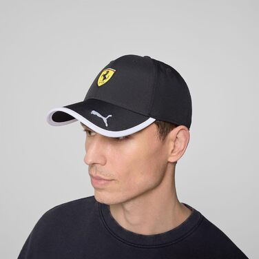 Кепка PUMA Scuderia Ferrari F1 з класичним логотипом - чорна, універсальний розмір