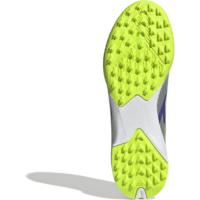 Дитячі футбольні бутси adidas F50 League Laceless для твердого поля, 34 EU, Purple Rush/Cloud White/Lucid Lemon