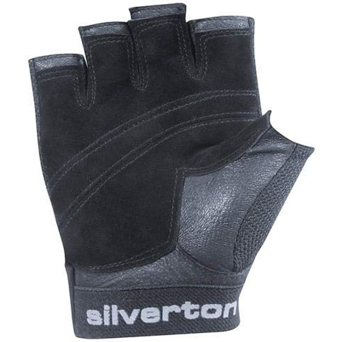Тренувальні рукавички Silverton PRO Plus для фітнесу, чоловічі та жіночі, з регульованою застібкою на зап'ясті, шкіряними вставками та подвійною прошивкою