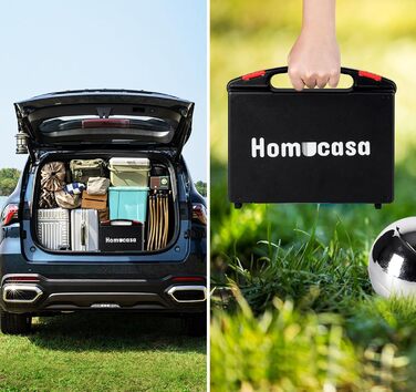 Набір куль Homucasa для петанку та боулінгу, 8 шт, 73 мм, 720 г, з кейсом, для вулиці та відпочинку