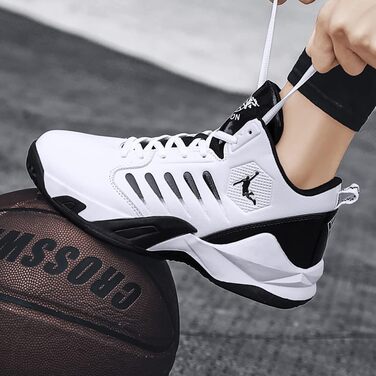 Кросівки баскетбольні чоловічі/жіночі, спортивні, для ходьби, легкі, білі. Зносостійкі, з антиковзкою підошвою, розмір 38 EU