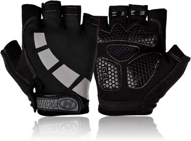 Рукавички для велосипеда чоловічі/жіночі літні, для гірського велосипеда, шосе, трекінгу, альпінізму (чорний, сірий, XL)