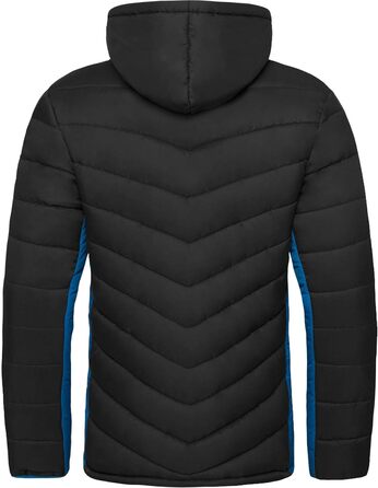 Чоловіча куртка Nebulus MERIK, тепла зимова куртка, практична та універсальна для перехідного періоду та зими (XXL, чорно-кобальтова)
