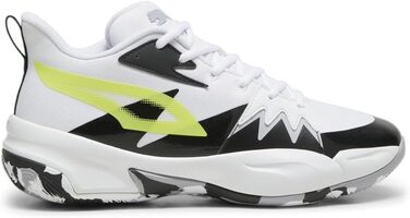 Кросівки баскетбольні PUMA Unisex Genetics 47 EU White Electric Lime